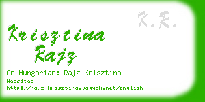 krisztina rajz business card